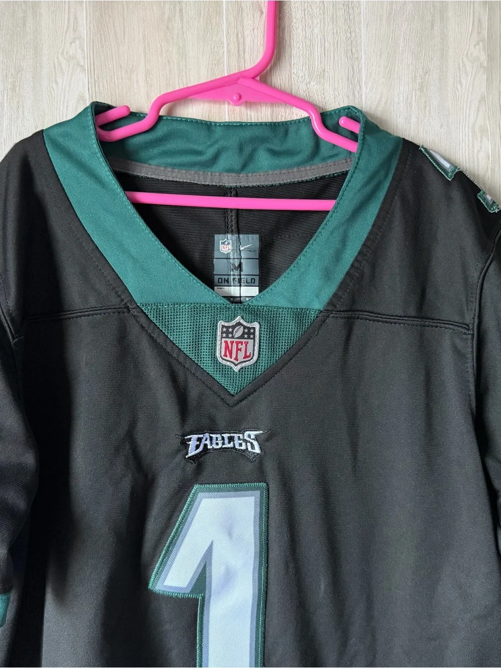 Nike Kids Philadelphia Eagles Black & Green Jersey #1